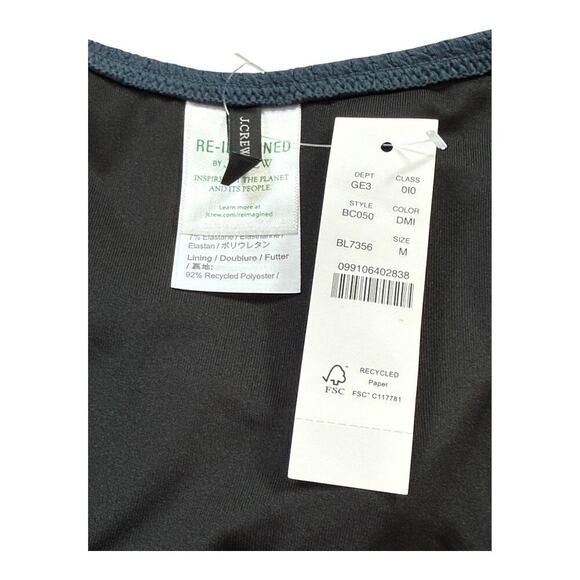 NEW J. Crew Women’s Medium Textured Curved-waist Cheeky Bikini Bottom NWT - Picture 3 of 5